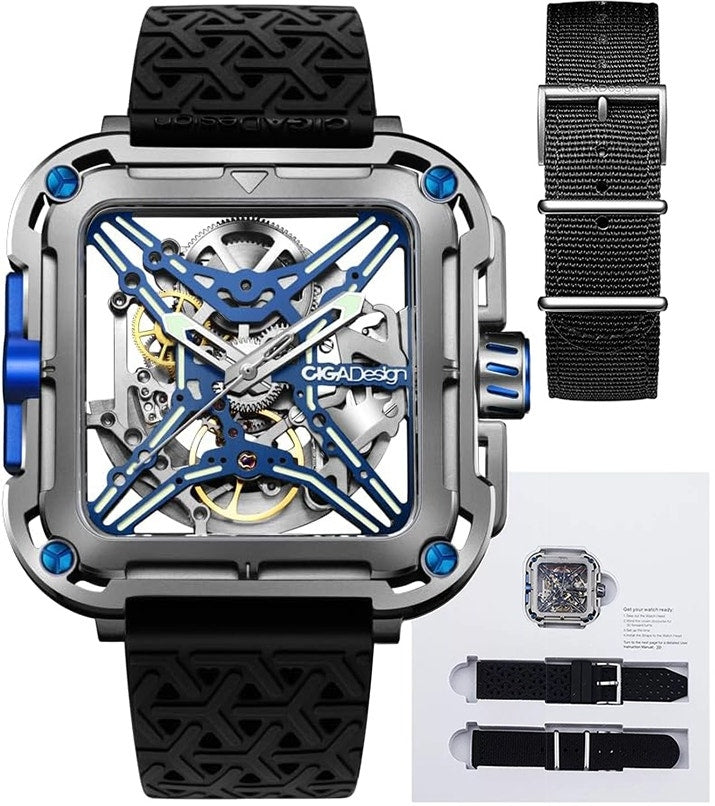 Relógio Masculino Ciga Design X021-TIBU-W25BK X-Series Gorilla Cyber Blue