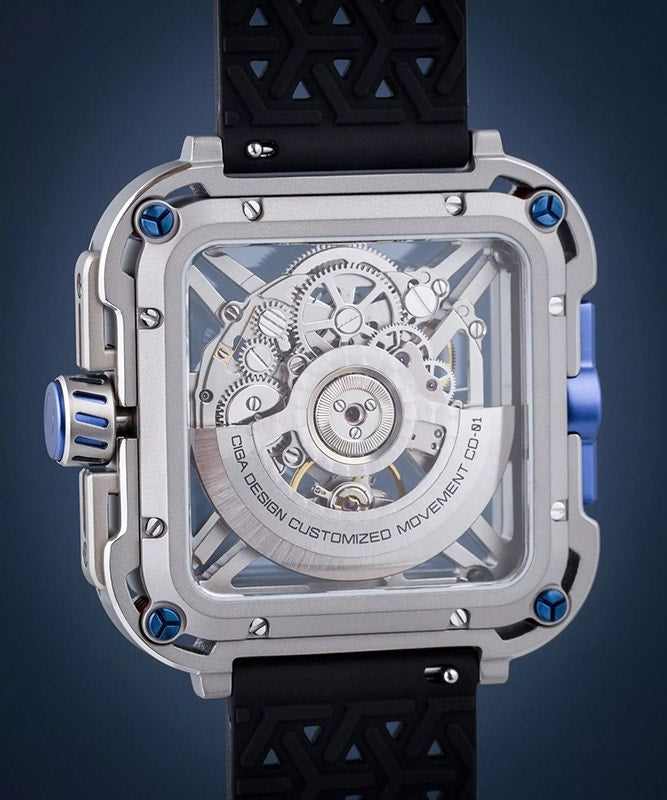 Relógio Masculino Ciga Design X021-TIBU-W25BK X-Series Gorilla Cyber Blue