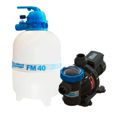 Kit Filtro e Bomba Motor 1/2cv Piscinas Até 50m³ Sodramar