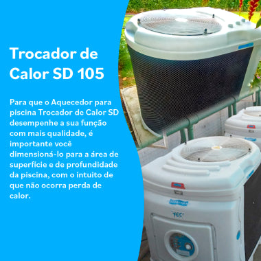 TROCADOR DE CALOR YES SD-105 LUXO 220V TRI TITANEO SODRAMAR