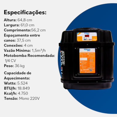 Terma Max 01 Até 30m³ Trocador De Calor Nautilus